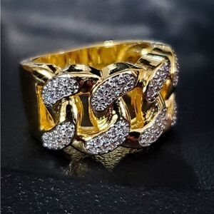 Bling Cuban Link Ring 